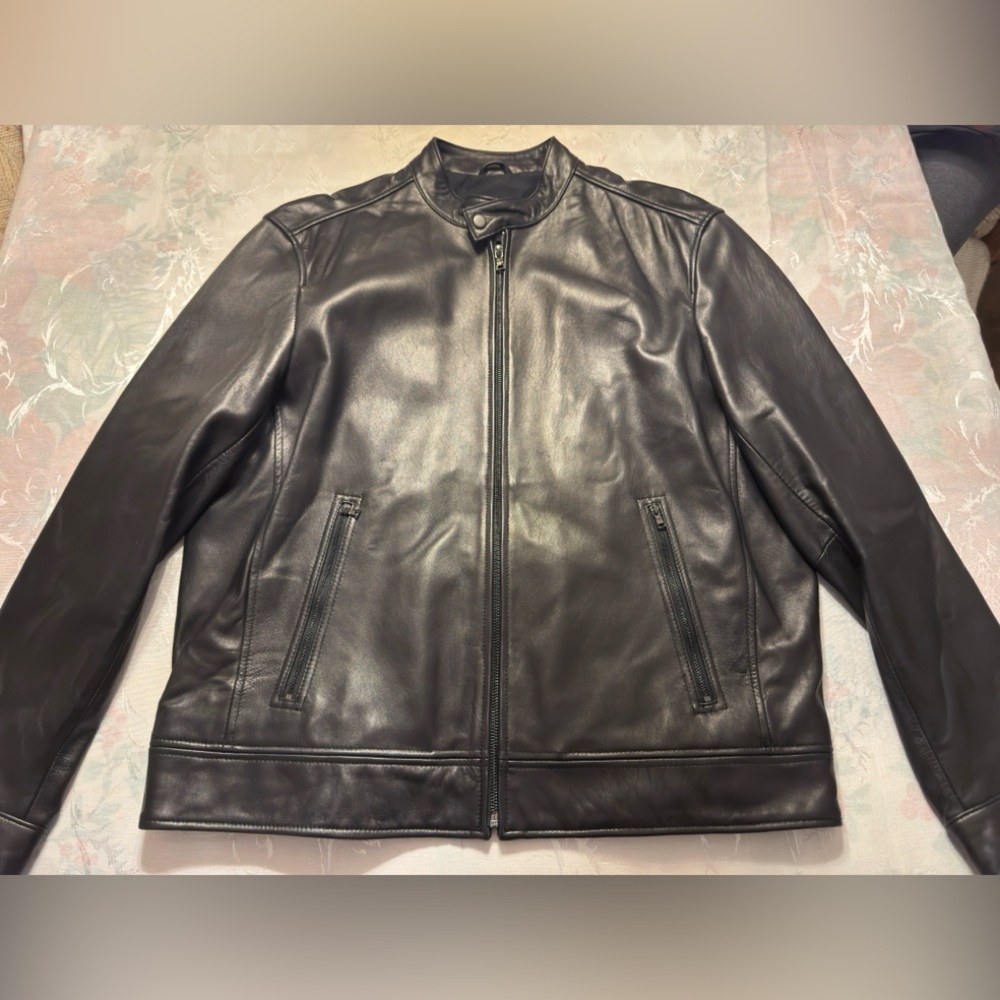 Calvin Klein Black Leather Jacket